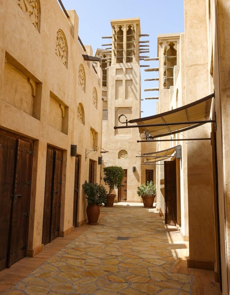 Vista dos corredores internos do Souq Waqif