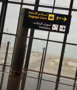 Sinalização - Aeroporto do Qatar