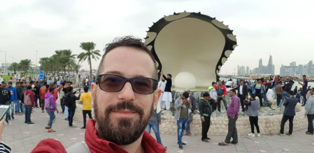 O monumento da pérola no Qatar