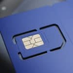 Violet SIM card pre-cut mini, micro, nano sizes and.