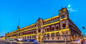 Palácio Nacional na Cidade do México