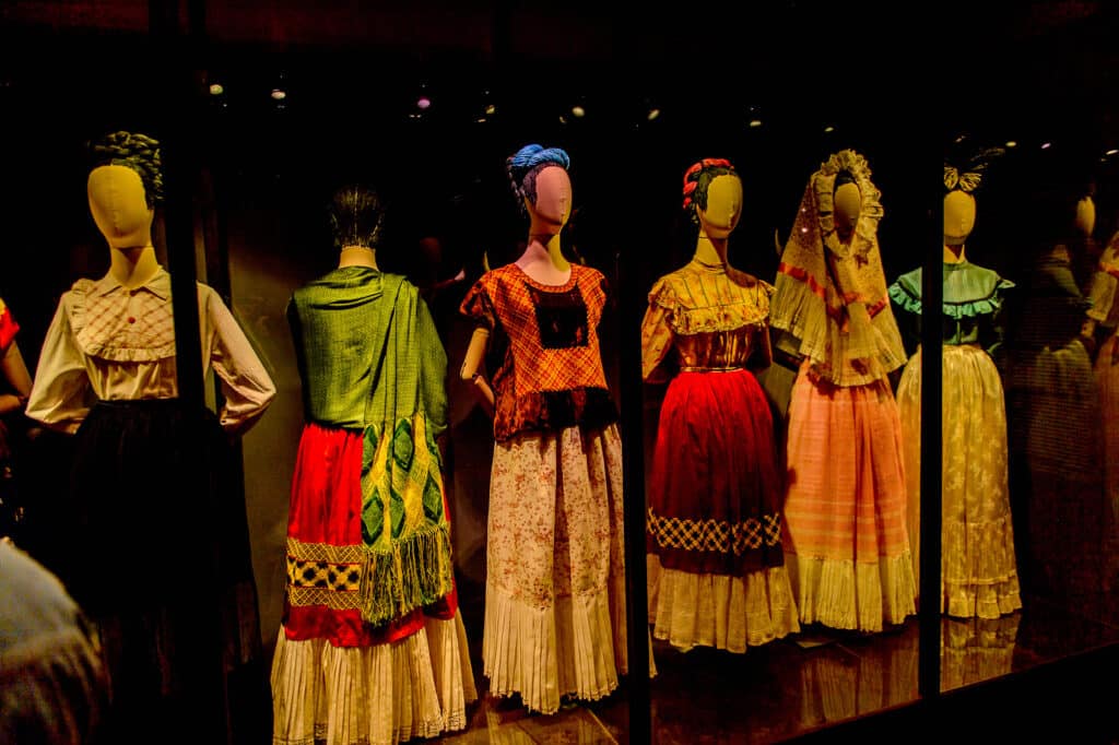 Roupas da Frida Kahlo na Casa Azul, Coyoacán no México