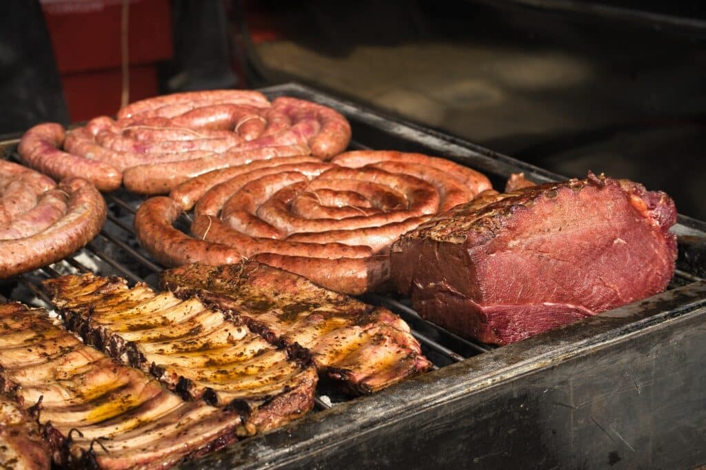 Churrasco argentino em Puerto Madero