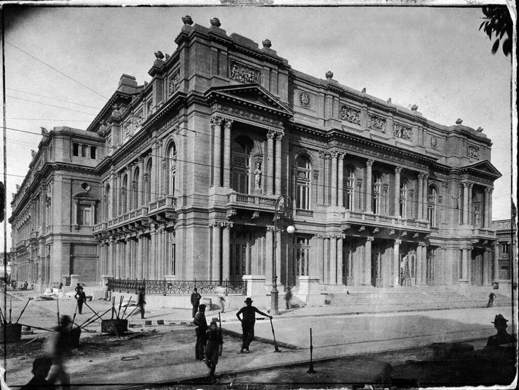 Construção do Teatro Cólon, Buenos Aires