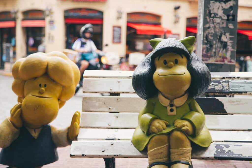 Estátua da Mafalda em Buenos Aires. Argentina