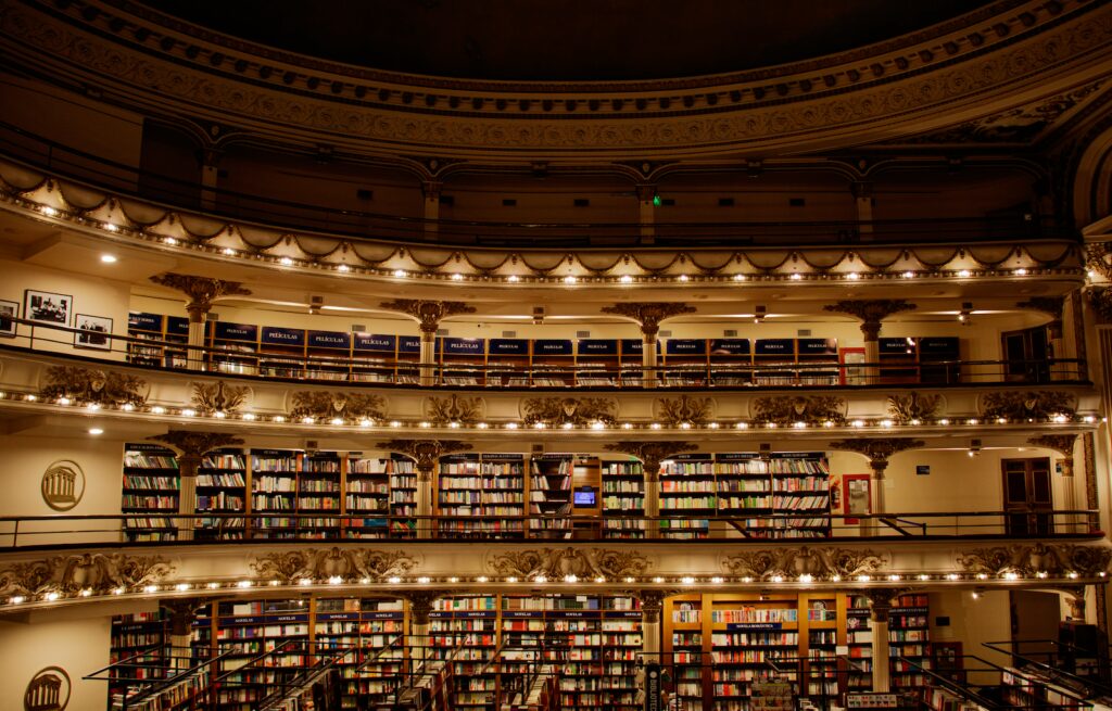 Balcões da El Ateneo Grand Splendid. Buenos Aires, Argentina