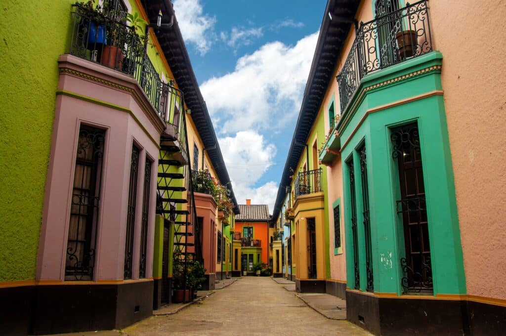 Bairro de Los Martires em Bogotá na Colômbia