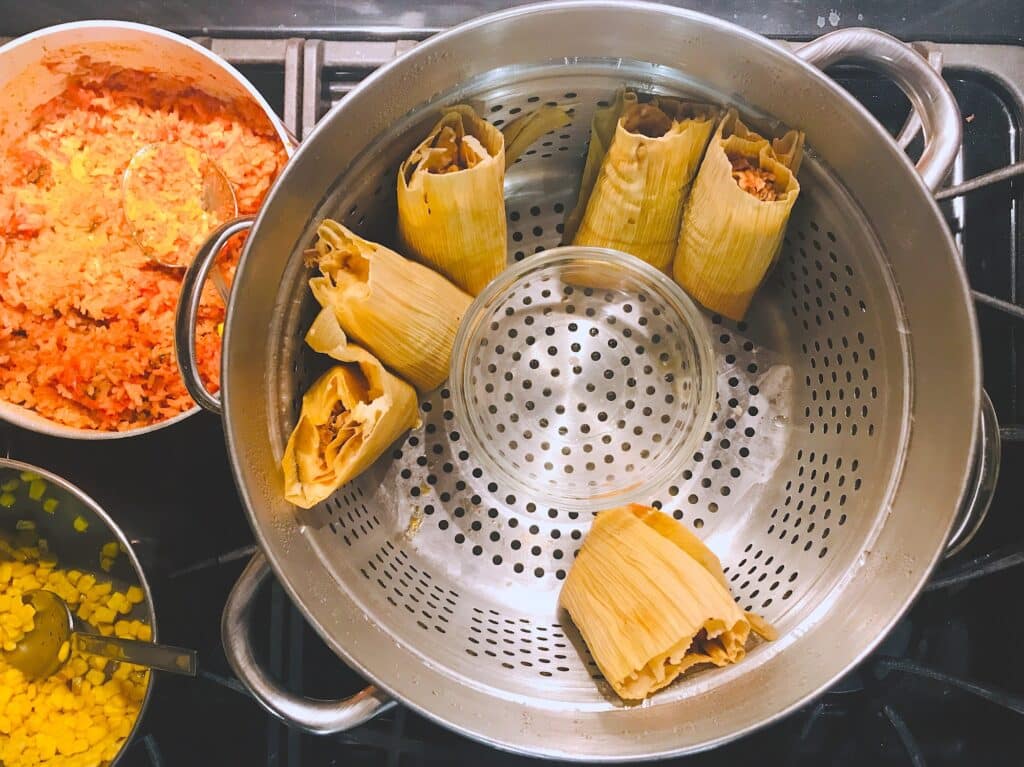 Tamales Colombianos feitos em casa